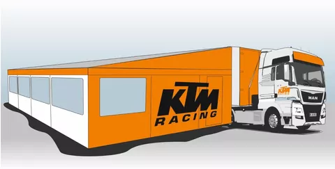 Camper MX-Racetrailer + MAN TGA 440 XXL trekker Nieuw